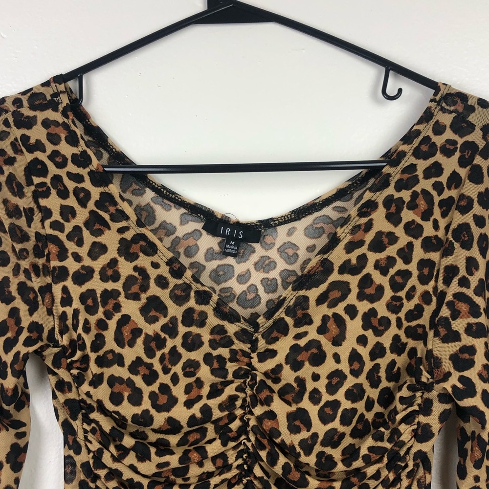 Iris Leopard Print Beautiful Bodysuit - Picture 2 of 5